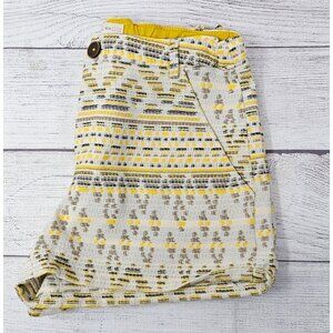 Zara Girls Casual Collection Shorts Yellow Patchwork made in Spain size 11/12‎ Y